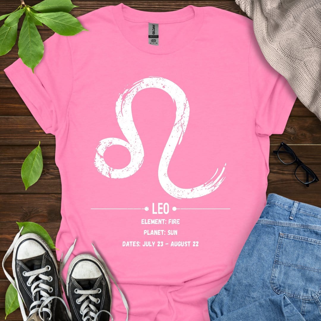 Printify T-Shirt Azalea / S Leo Glyph