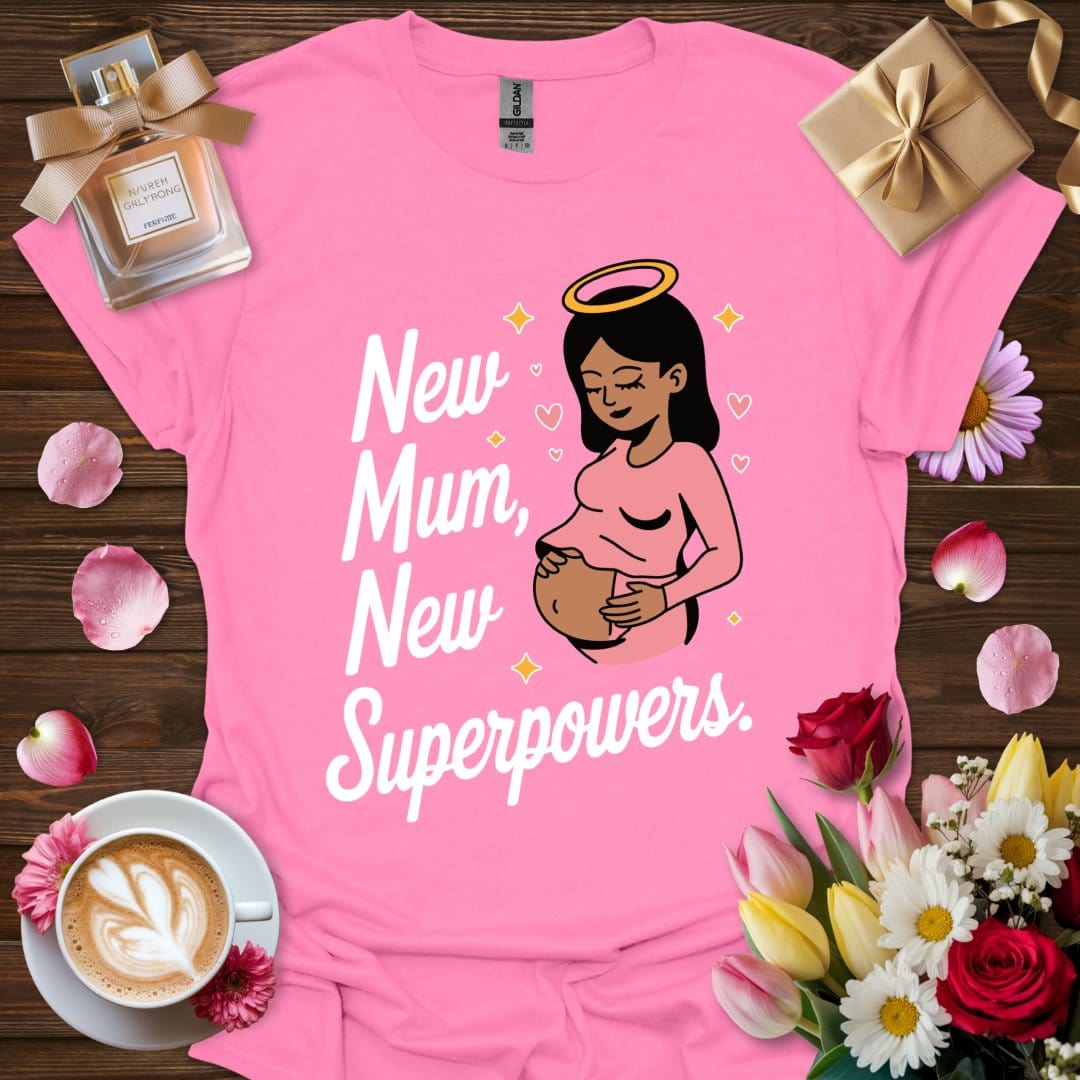 Printify T-Shirt Azalea / S New Mum Superpowers T-Shirt