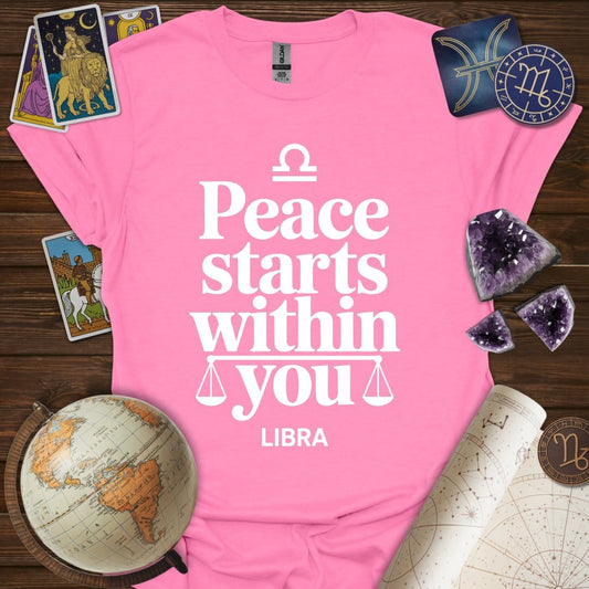 Printify T-Shirt Azalea / S Peace Starts Within T-Shirt