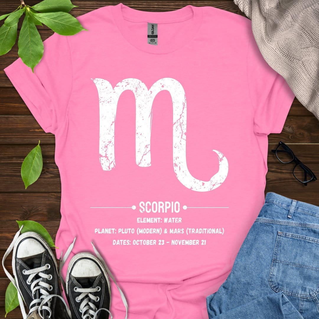 Printify T-Shirt Azalea / S Scorpio Glyph