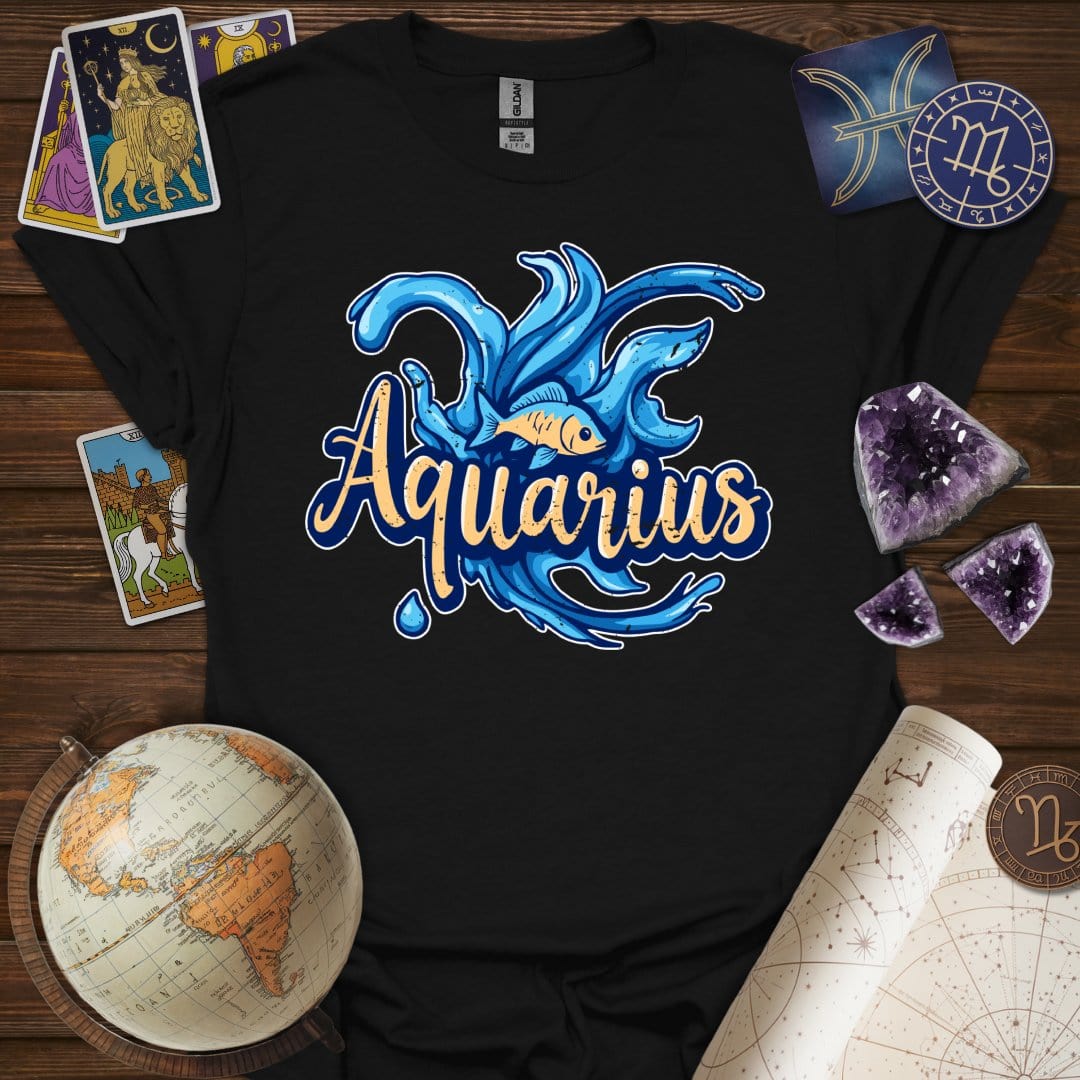 Printify T-Shirt Black / S Aquarius Legacy T-Shirt