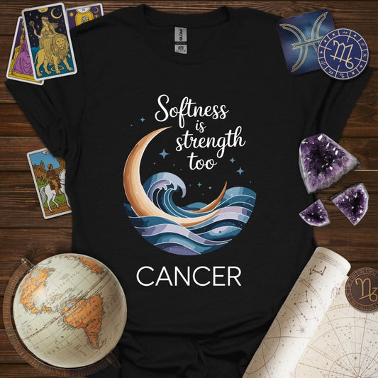 Printify T-Shirt Black / S Softness is Strength T-Shirt