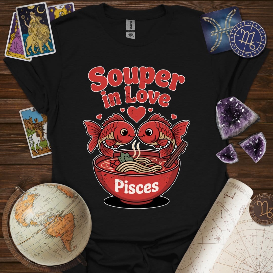 Printify T-Shirt Black / S Souper In Love T-Shirt