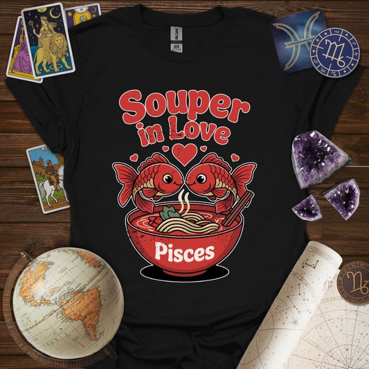 Printify T-Shirt Black / S Souper In Love T-Shirt