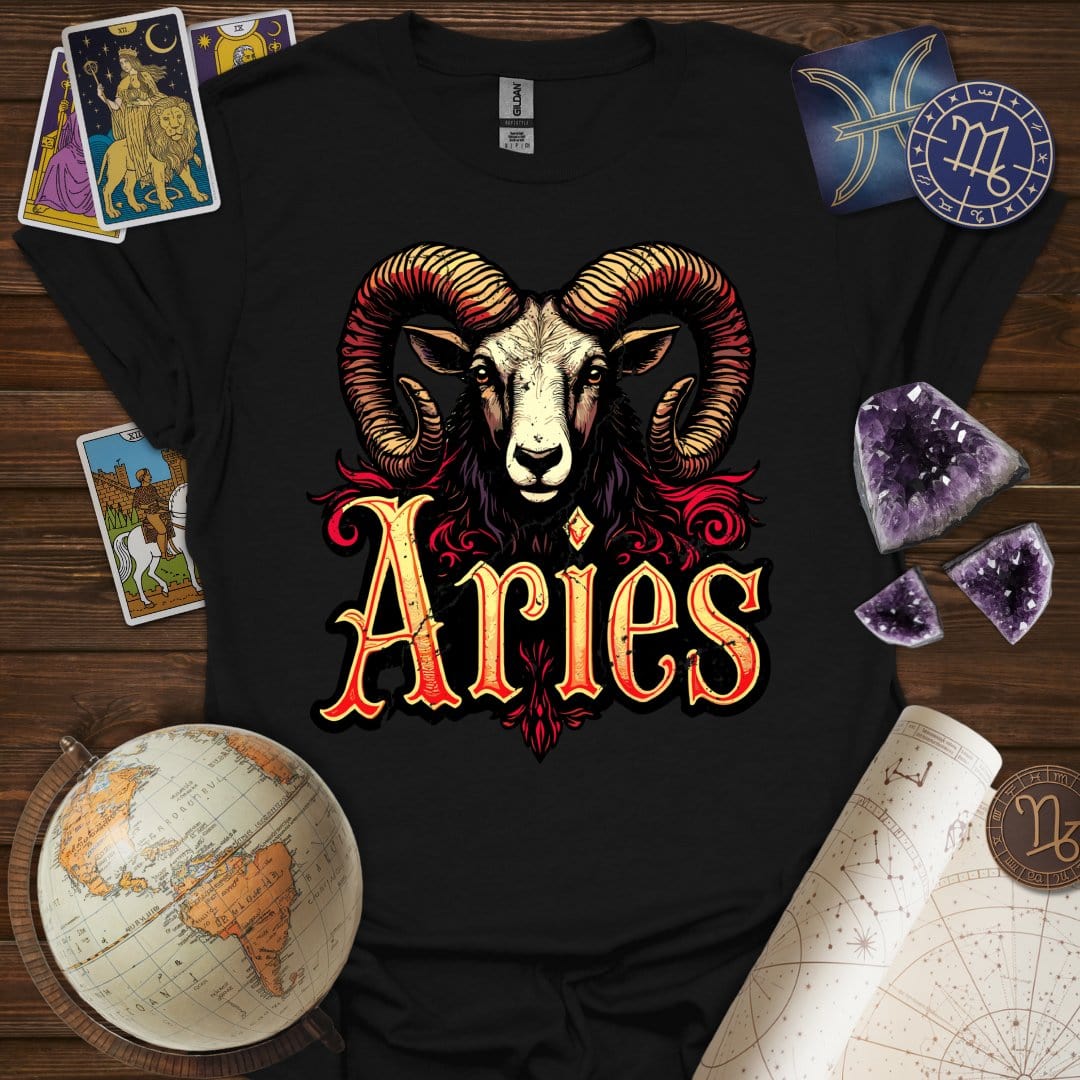 Printify T-Shirt Black / XS Aries Legacy T-Shirt