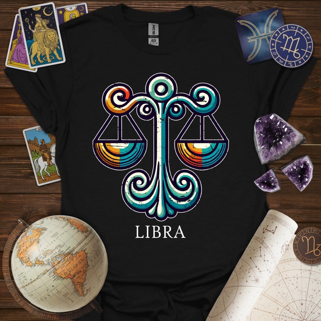 Printify T-Shirt Black / XS Libra Icon T-Shirt