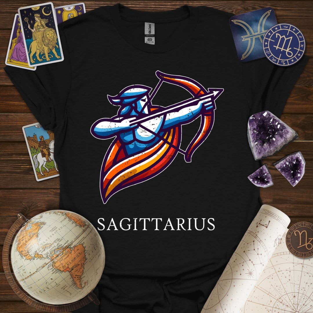 Printify T-Shirt Black / XS Sagittarius Icon T-Shirt