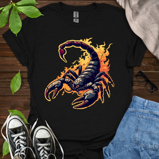 Printify T-Shirt Black / XS Scorpio - Graphic