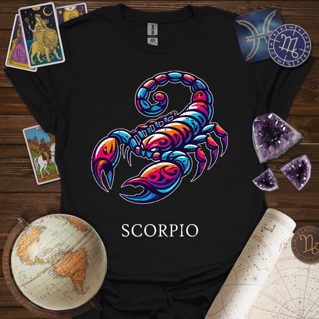 Printify T-Shirt Black / XS Scorpio Icon T-Shirt