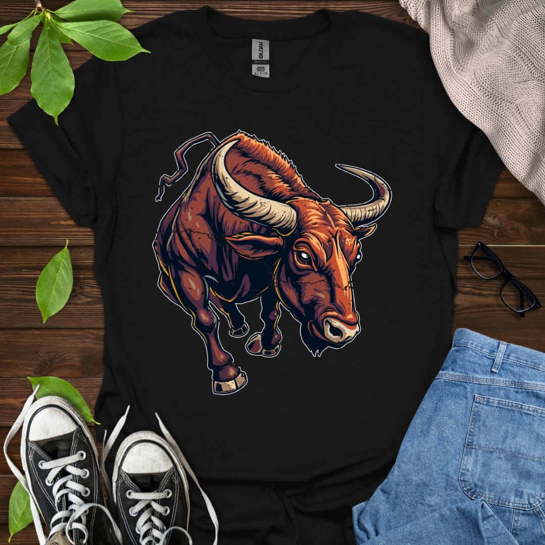 Printify T-Shirt Black / XS Taurus - Graphic