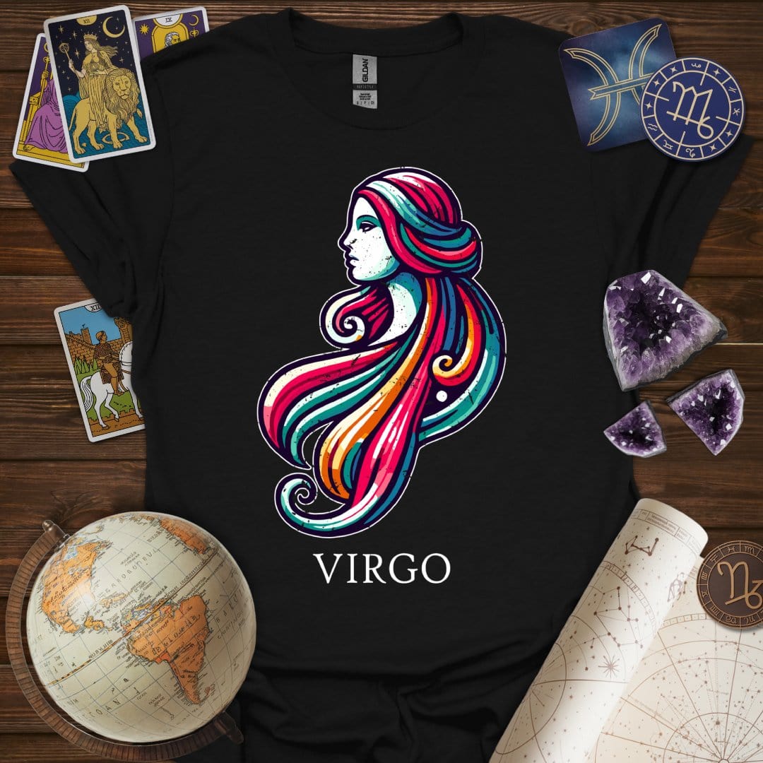 Printify T-Shirt Black / XS Virgo Icon T-Shirt