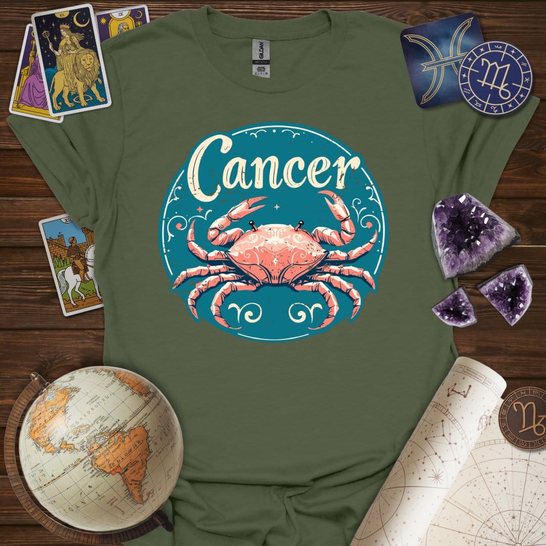 Printify T-Shirt Military Green / S Cancer Legacy T-Shirt