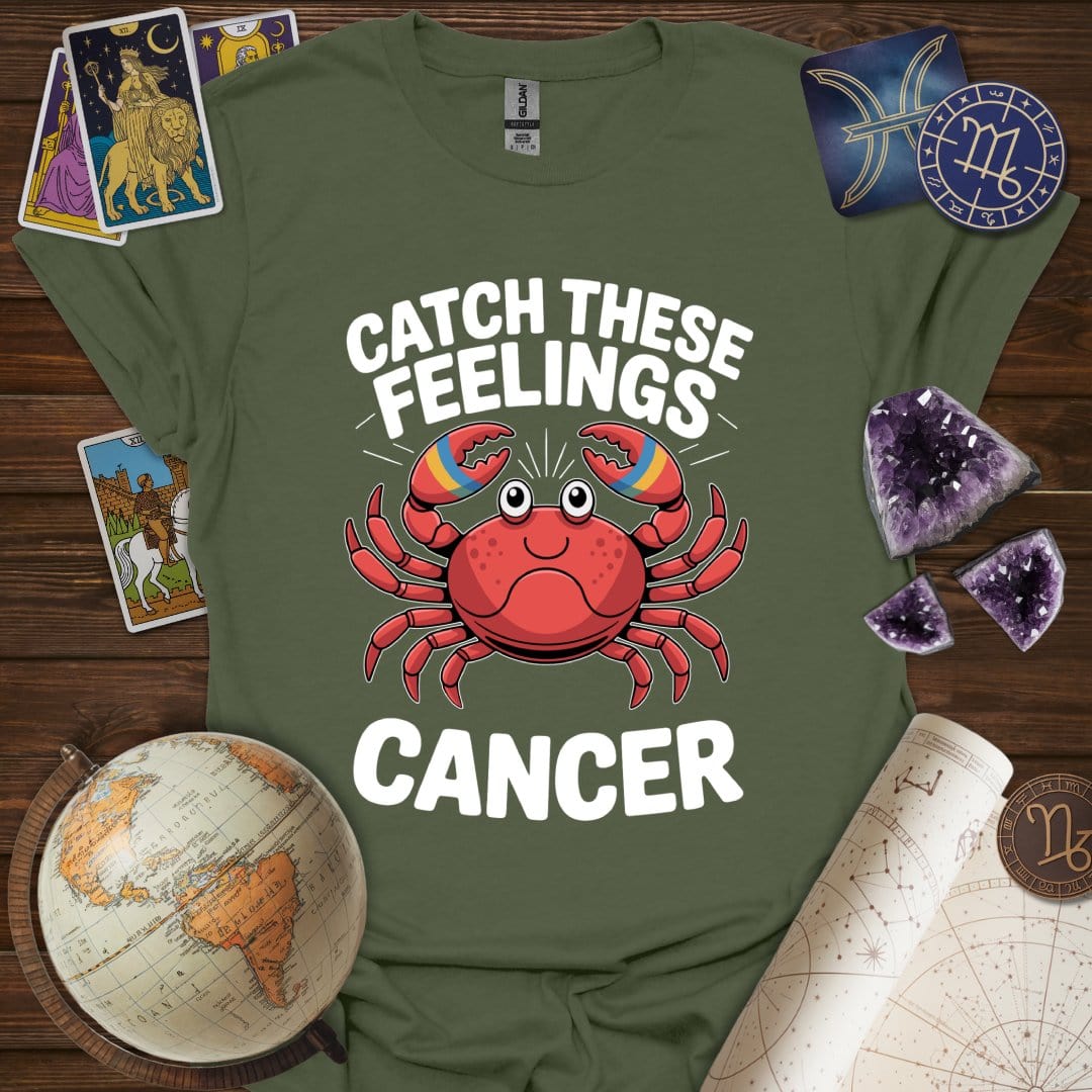 Printify T-Shirt Military Green / S Catch These Feelings T-Shirt