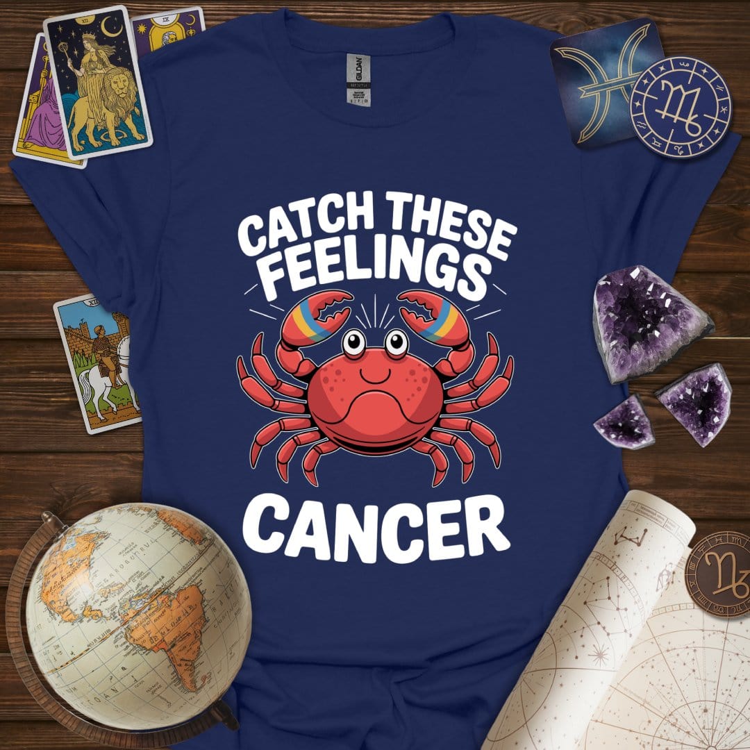 Printify T-Shirt Navy / S Catch These Feelings T-Shirt