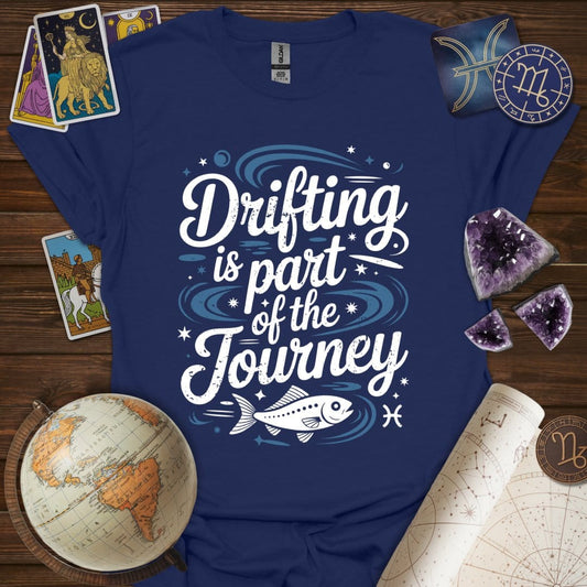 Printify T-Shirt Navy / S Pisces Drifting Journey T-Shirt