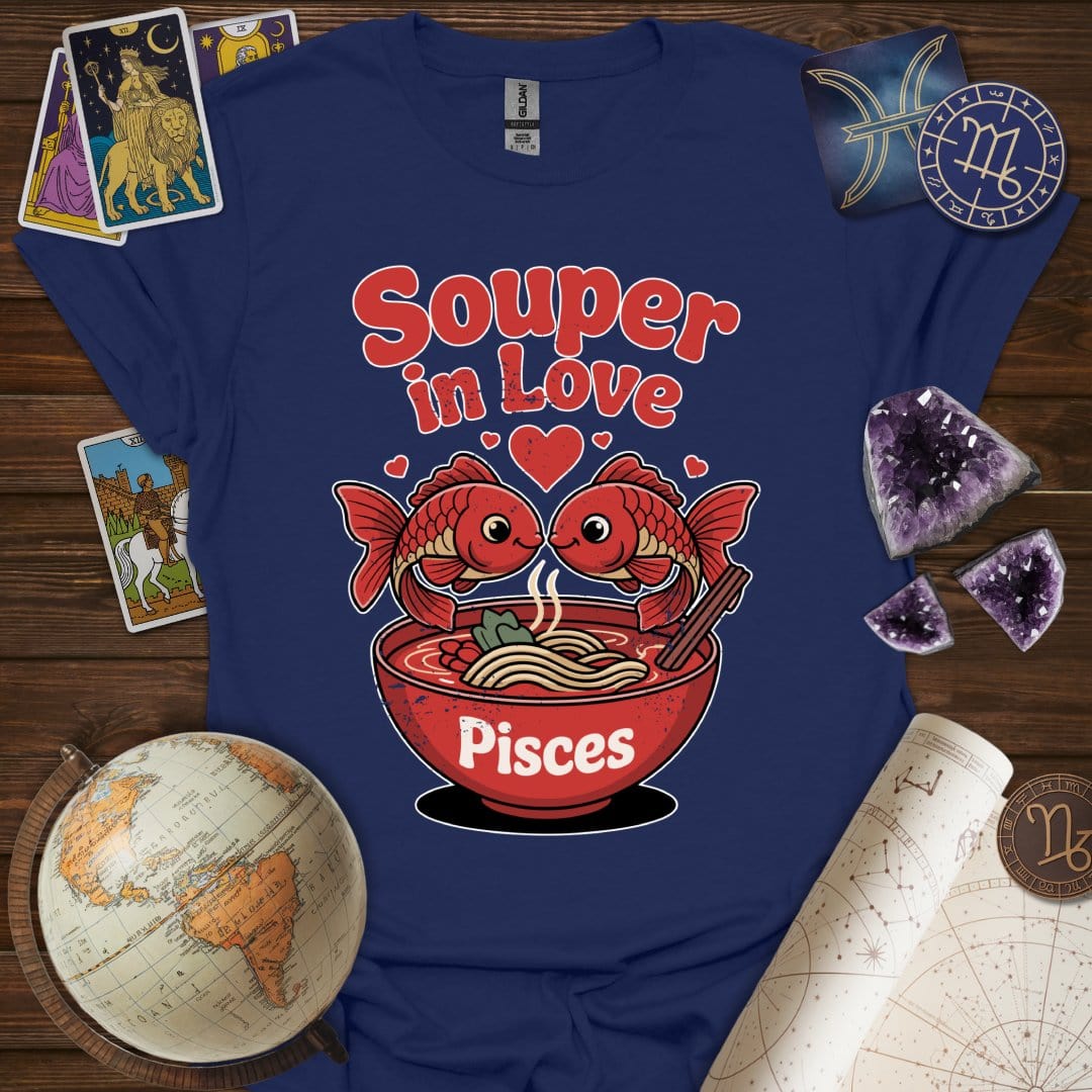 Printify T-Shirt Navy / S Souper In Love T-Shirt