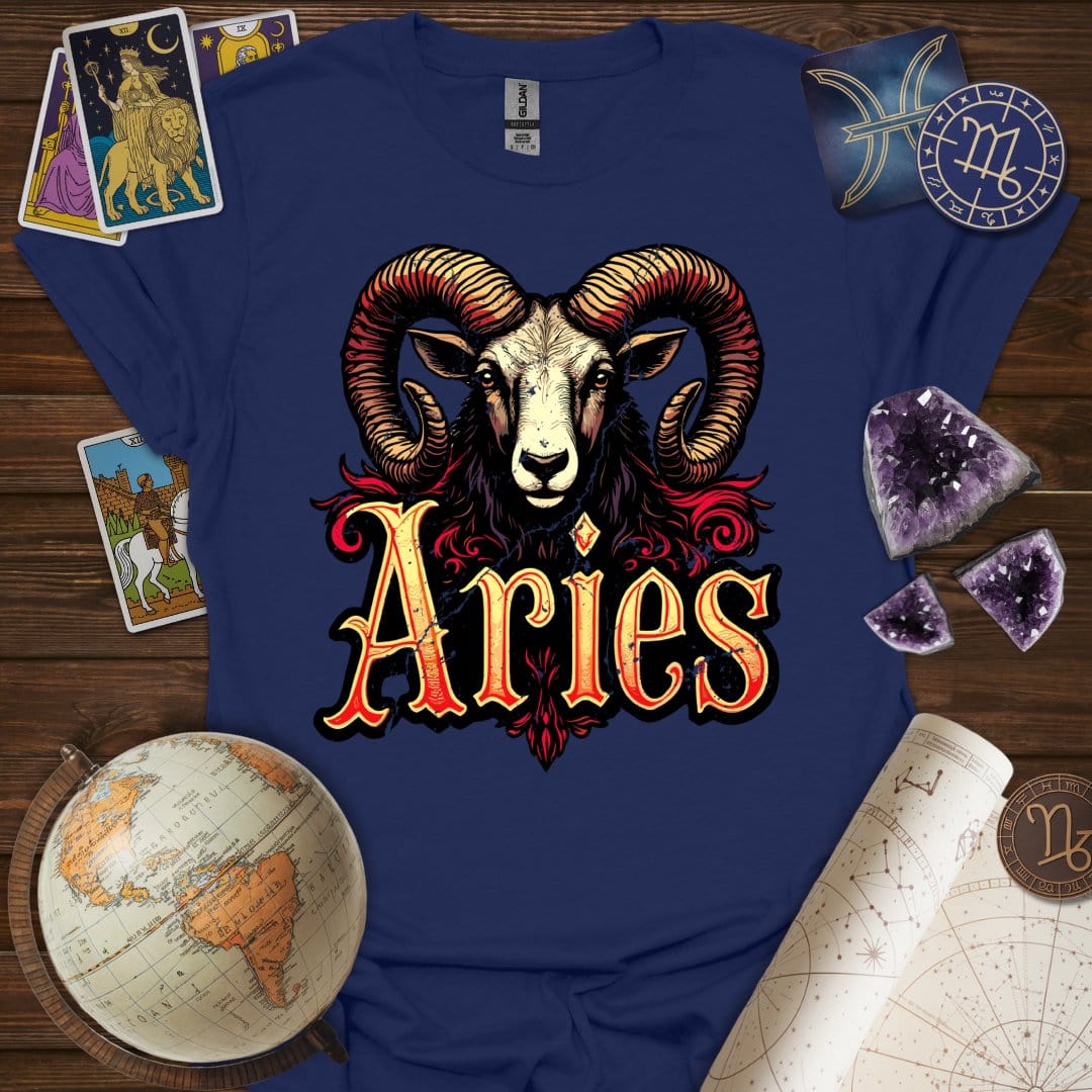 Printify T-Shirt Navy / XS Aries Legacy T-Shirt
