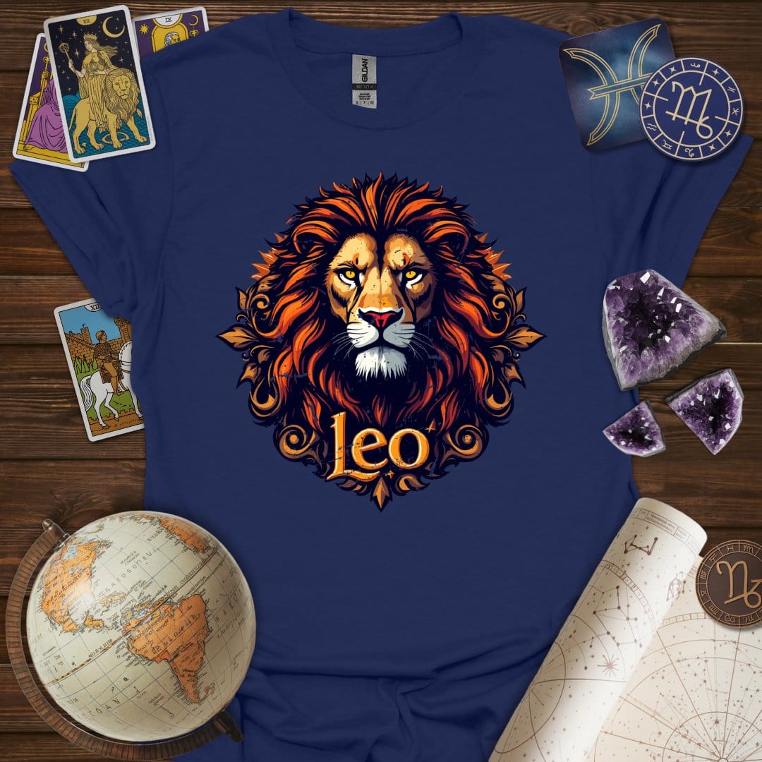 Printify T-Shirt Navy / XS Leo Legacy T-Shirt