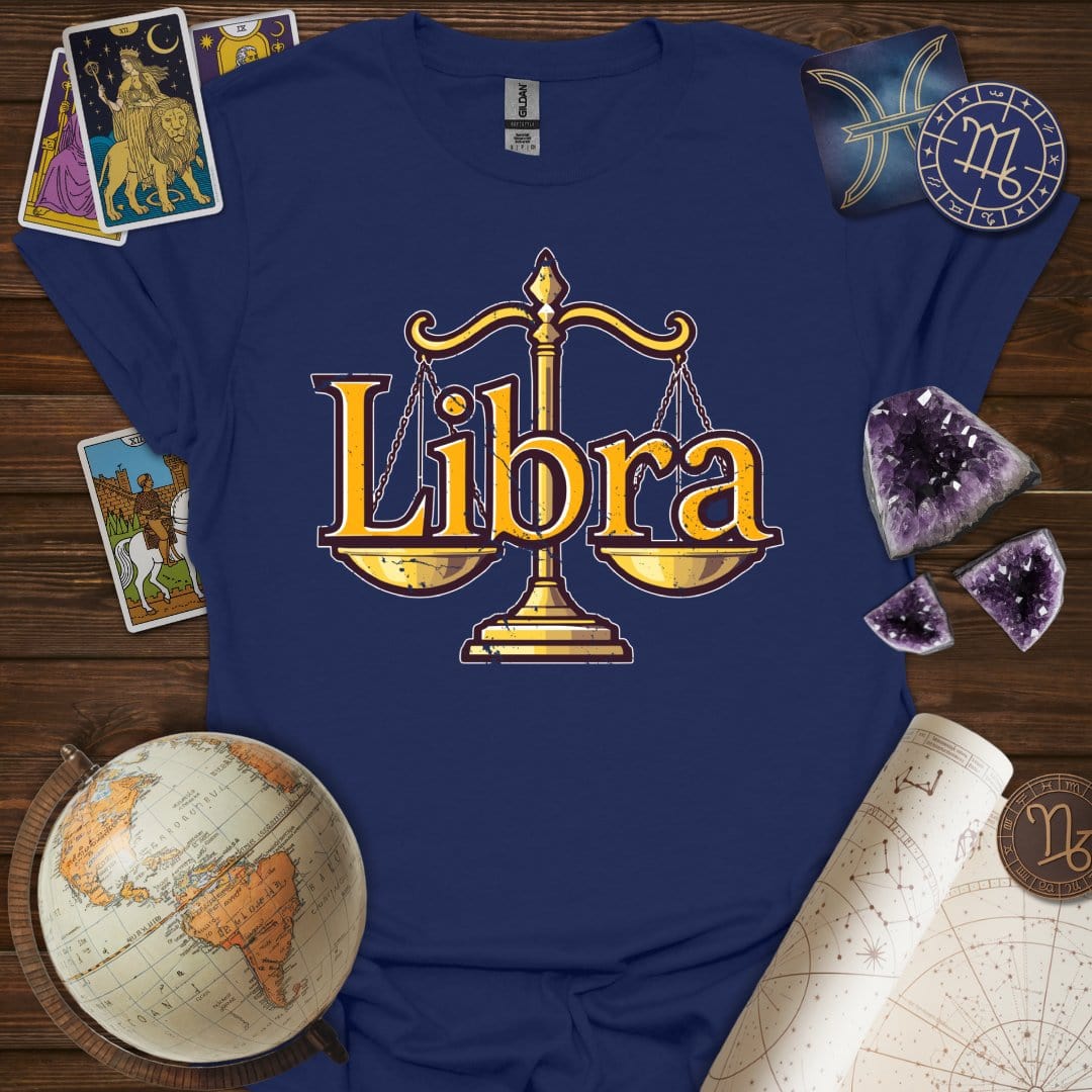 Printify T-Shirt Navy / XS Libra Legacy T-Shirt