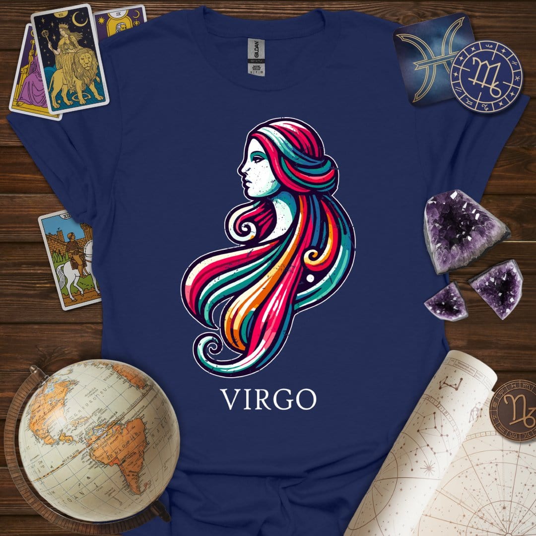 Printify T-Shirt Navy / XS Virgo Icon T-Shirt