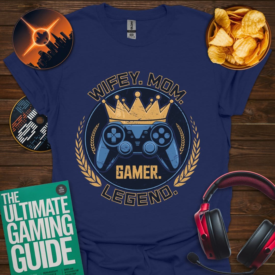 Printify T-Shirt Navy / XS Wifey. Mom. Legend.