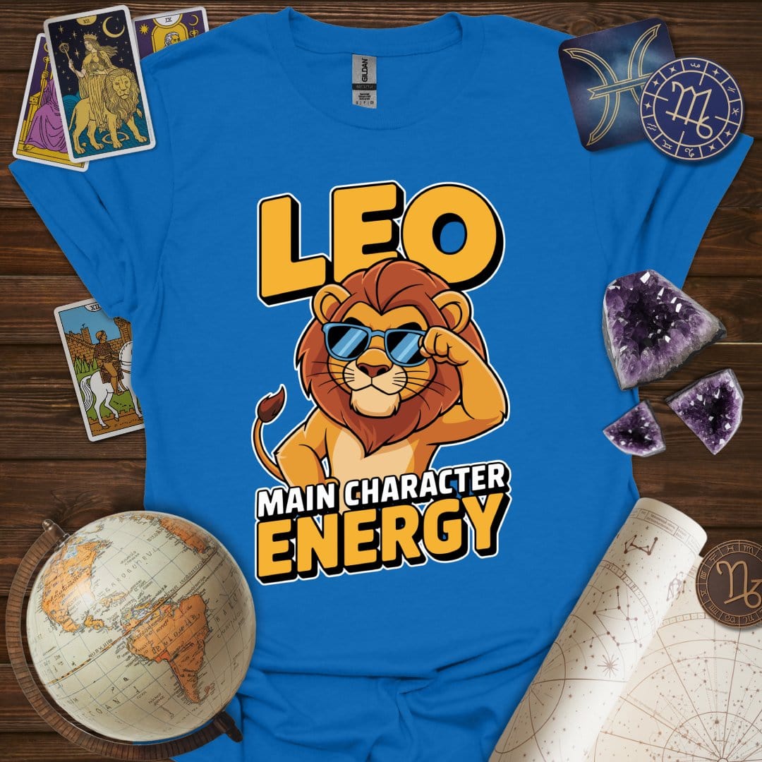 Printify T-Shirt Royal / S Leo - Main Character Energy T-Shirt