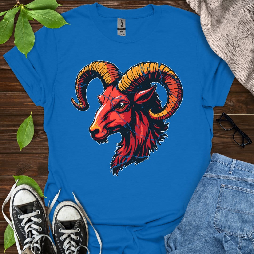 Printify T-Shirt Royal / XS Aries - Graphic