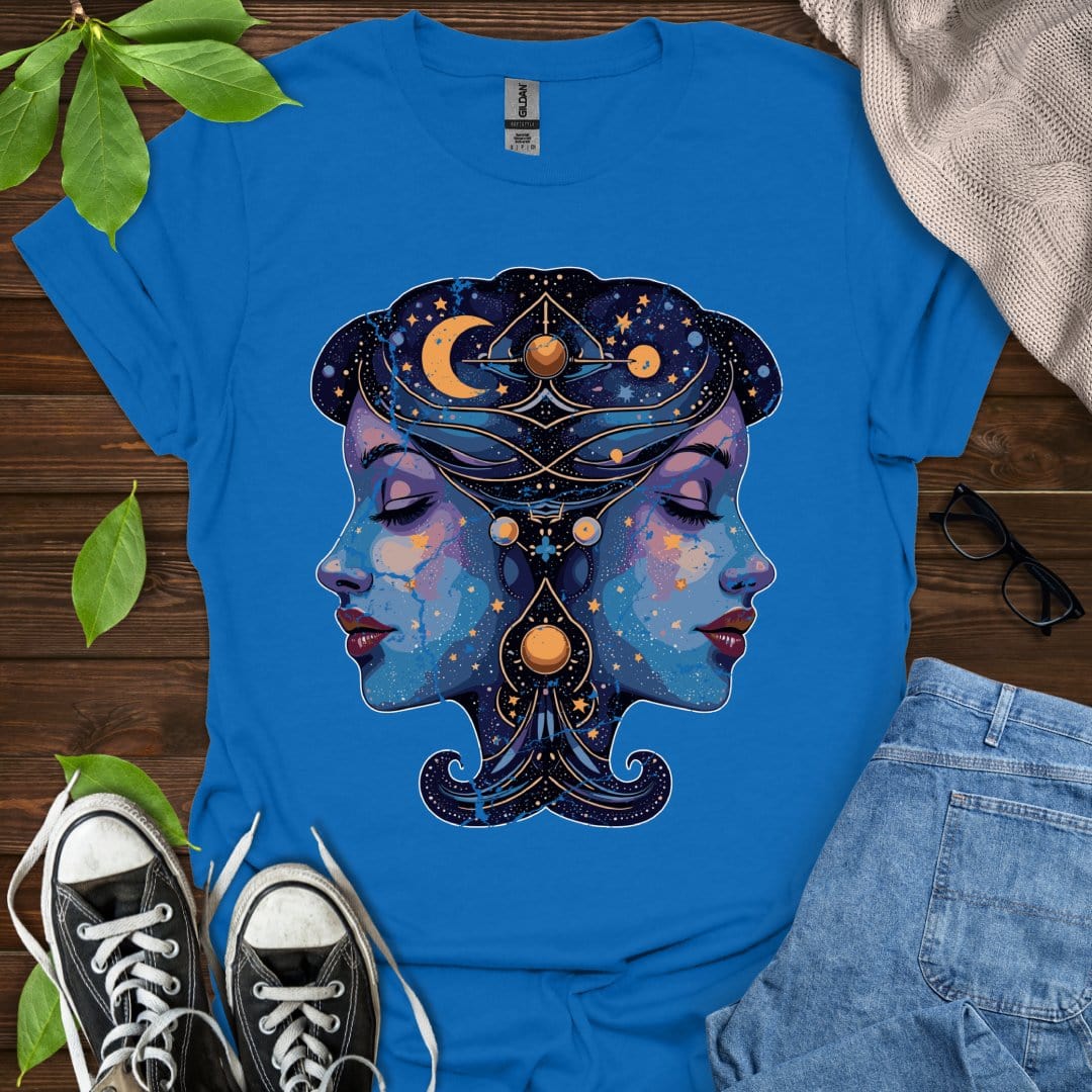 Printify T-Shirt Royal / XS Gemini - Graphic