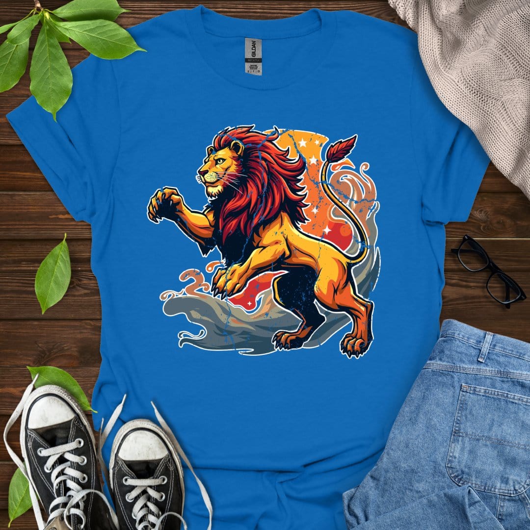 Printify T-Shirt Royal / XS Leo - Graphic