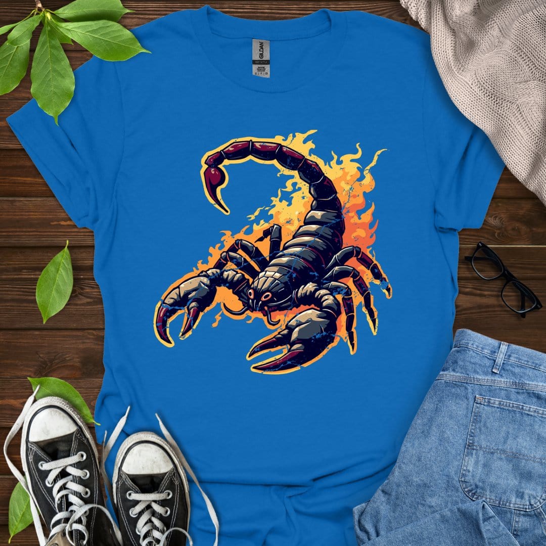 Printify T-Shirt Royal / XS Scorpio - Graphic