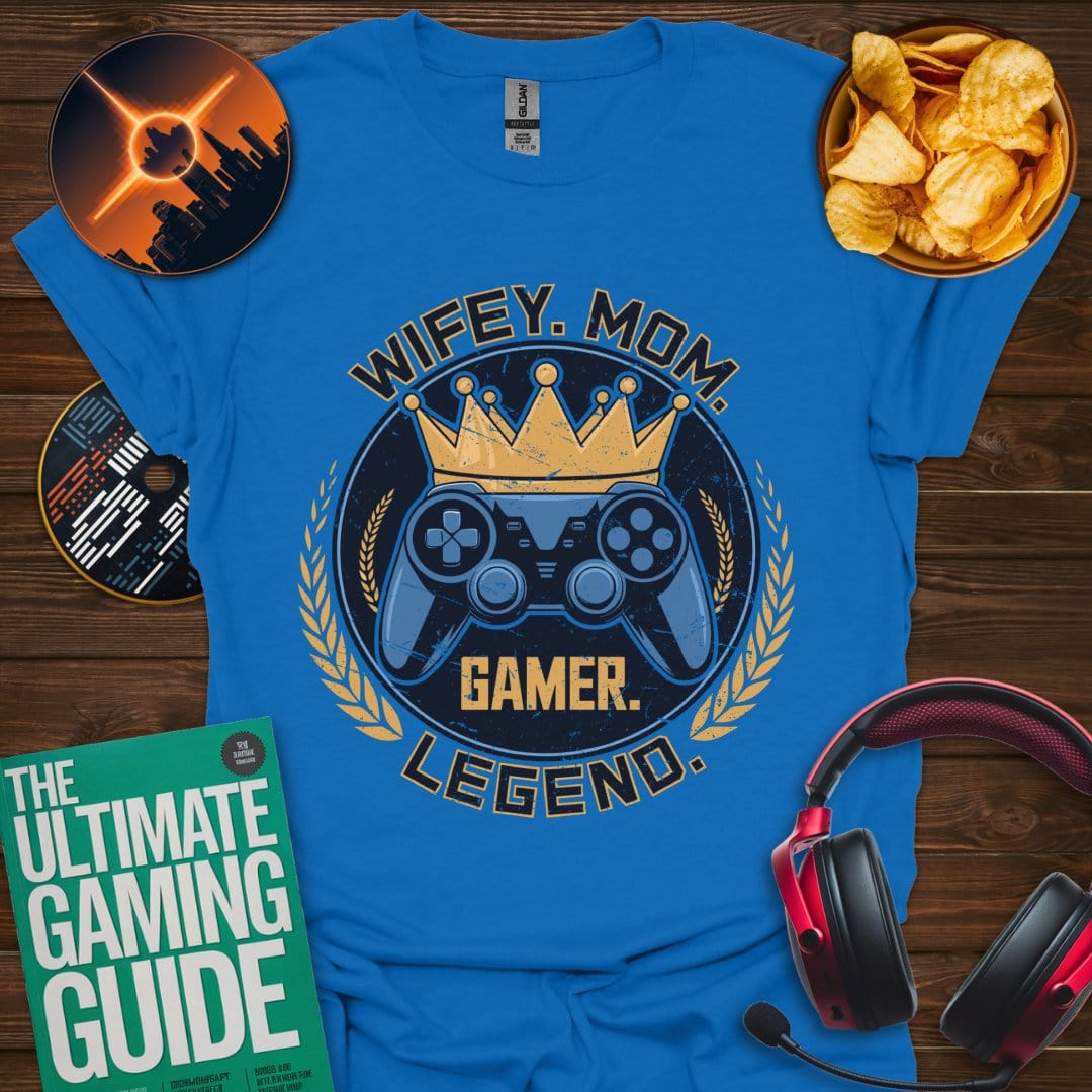 Printify T-Shirt Royal / XS Wifey. Mom. Legend.