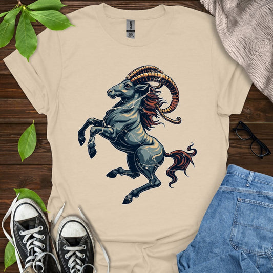 Printify T-Shirt Sand / S Capricorn - Graphic