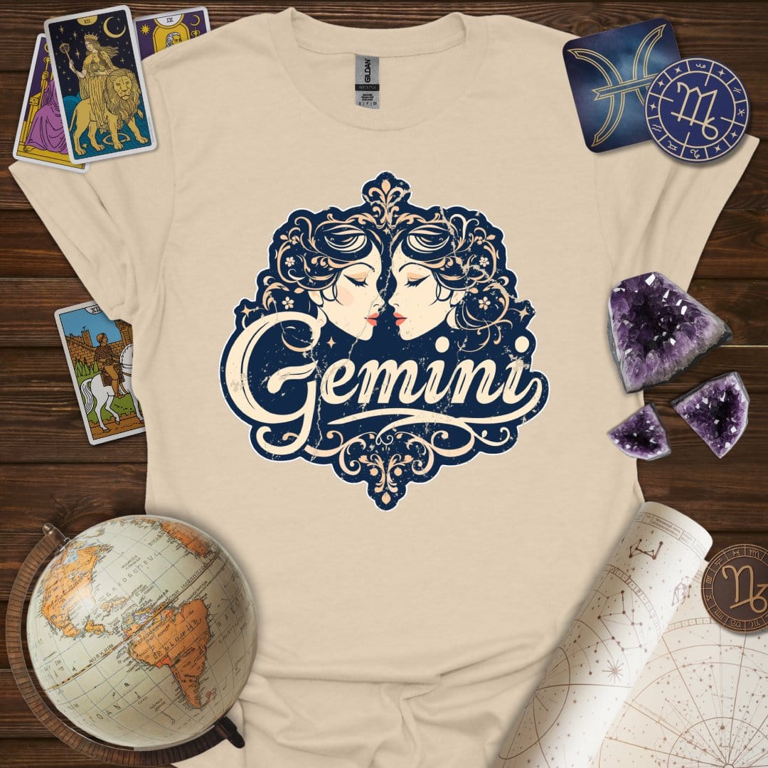 Printify T-Shirt Sand / S Gemini Legacy T-Shirt