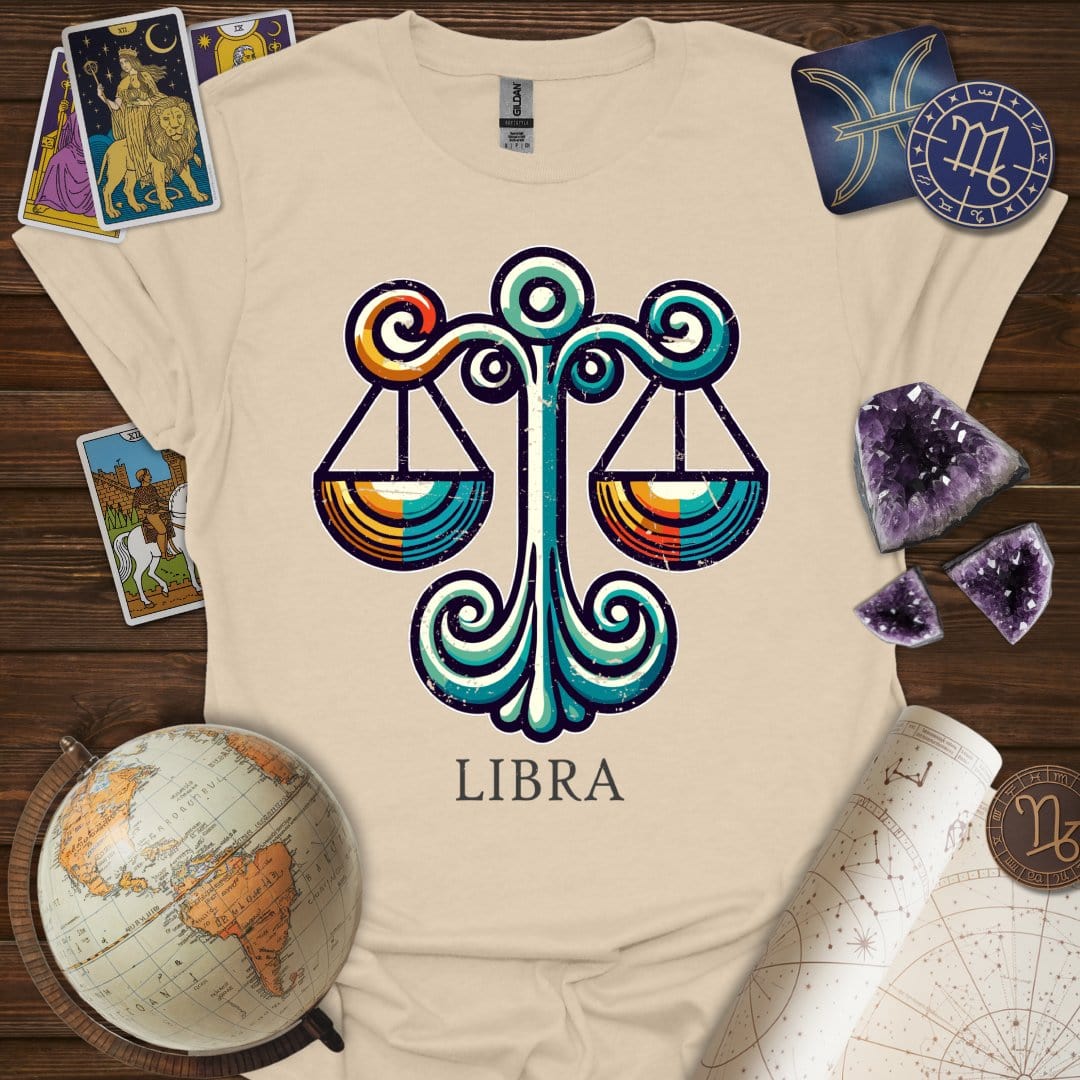 Printify T-Shirt Sand / S Libra Icon T-Shirt