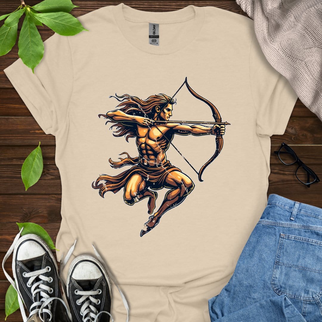 Printify T-Shirt Sand / S Sagittarius - Graphic
