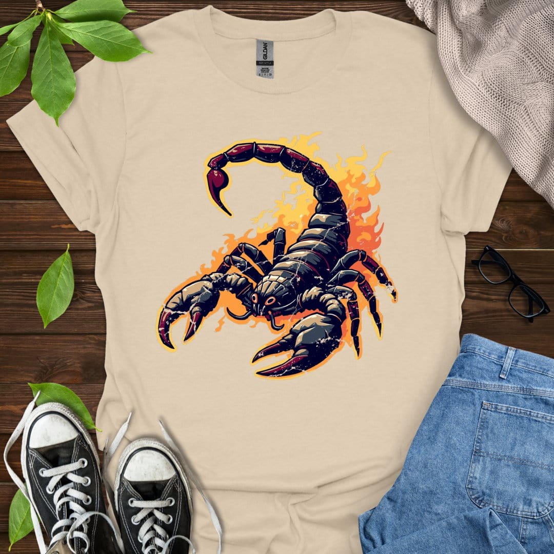 Printify T-Shirt Sand / S Scorpio - Graphic