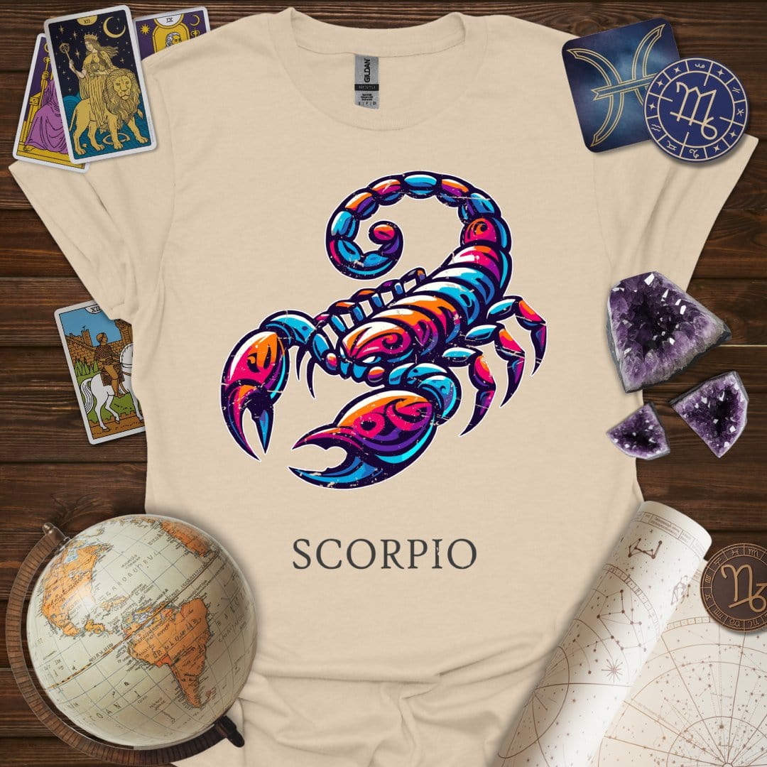 Printify T-Shirt Sand / S Scorpio Icon T-Shirt