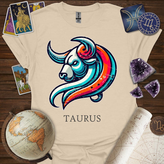 Printify T-Shirt Sand / S Taurus Icon T-Shirt