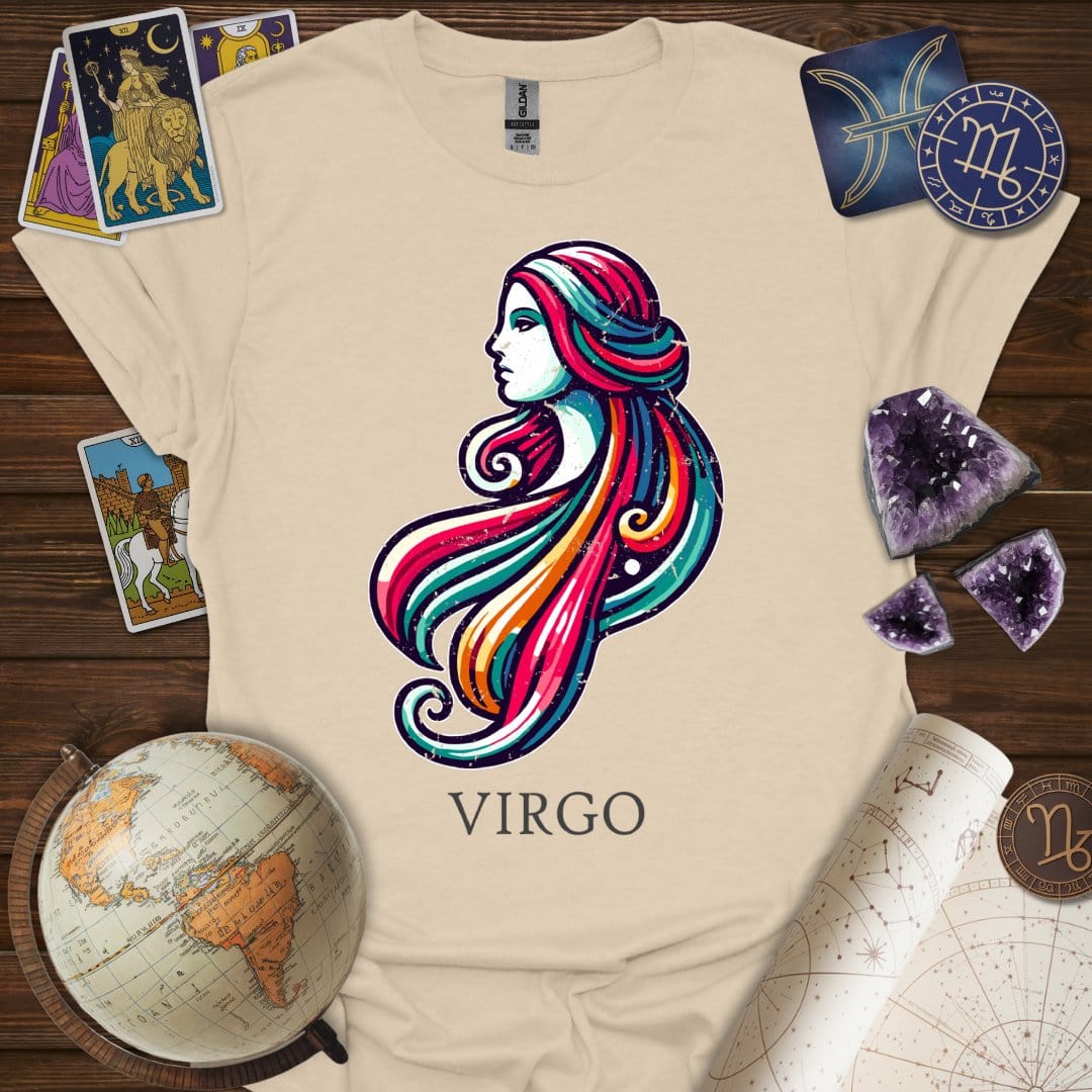 Printify T-Shirt Sand / S Virgo Icon T-Shirt