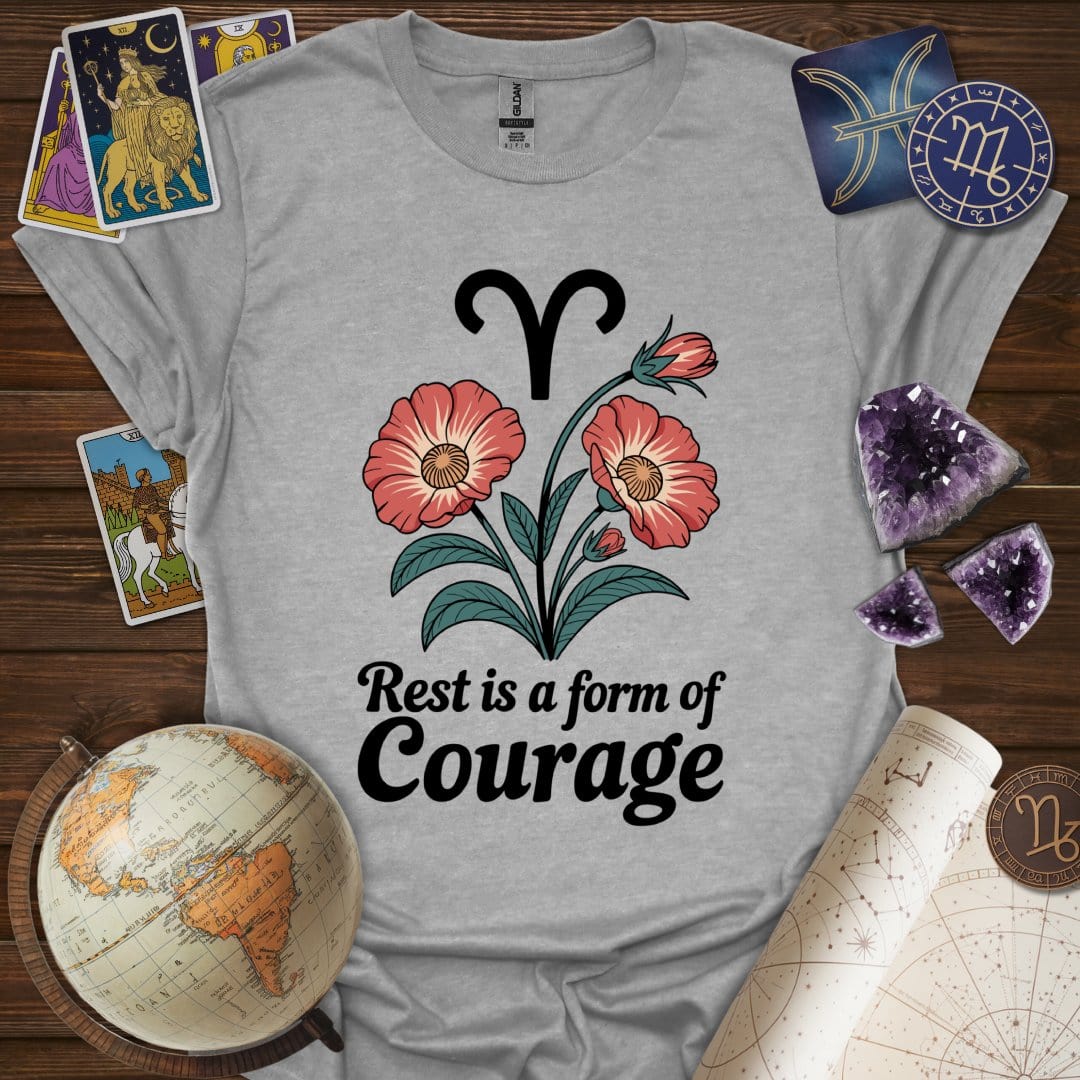 Printify T-Shirt Sport Grey / S Aries Courage T-Shirt