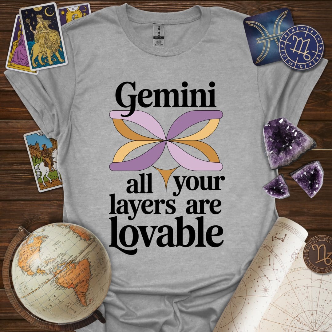 Printify T-Shirt Sport Grey / S Gemini Lovable T-Shirt