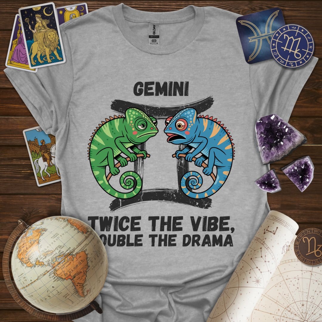 Printify T-Shirt Sport Grey / S Gemini Twice The Vibe T-Shirt