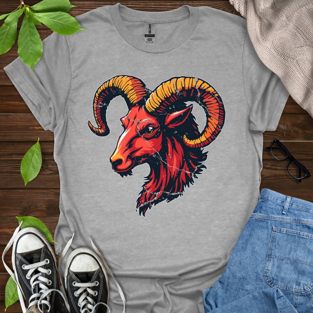 Printify T-Shirt Sport Grey / XS Aries - Graphic