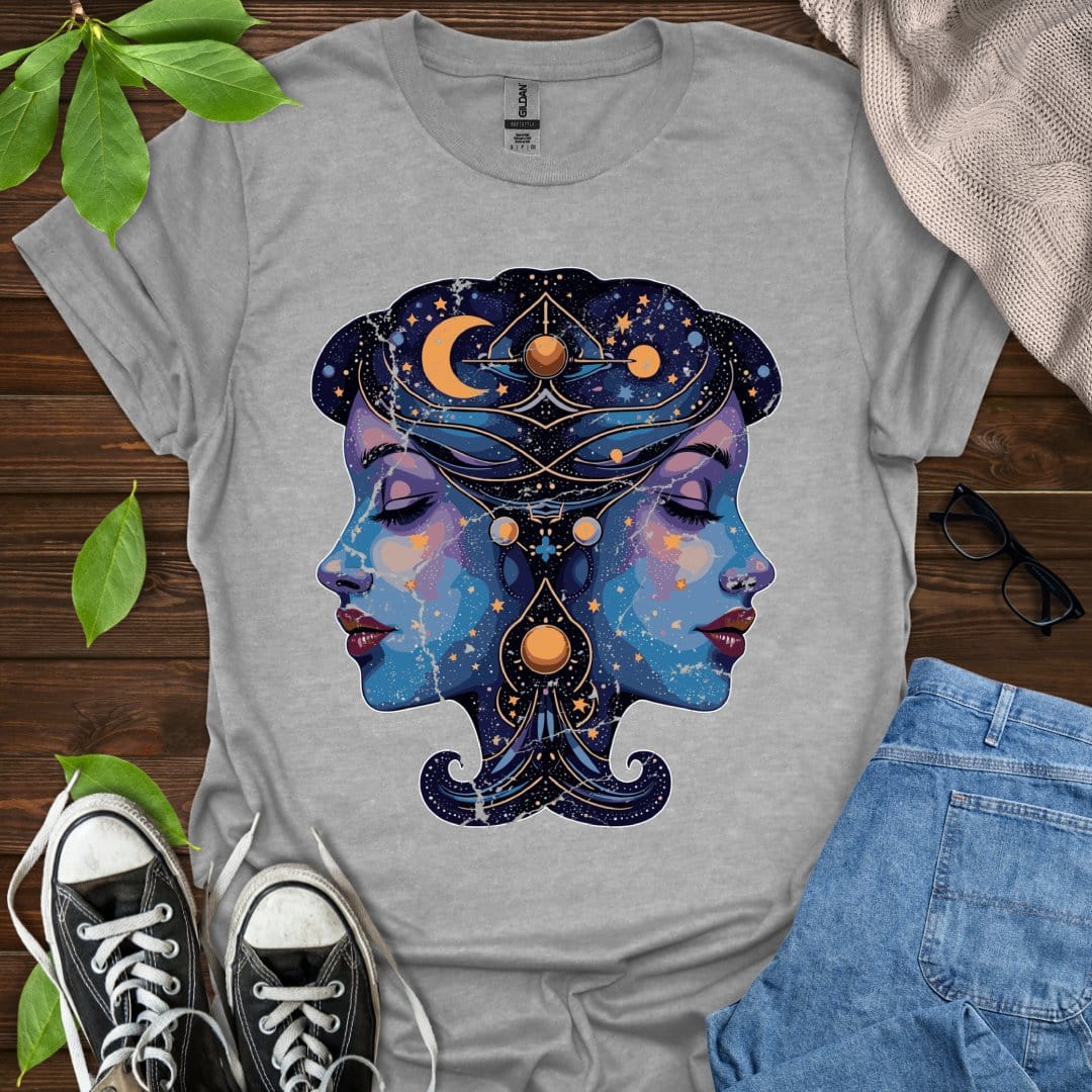 Printify T-Shirt Sport Grey / XS Gemini - Graphic