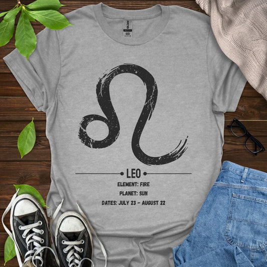Printify T-Shirt Sport Grey / XS Leo Glyph