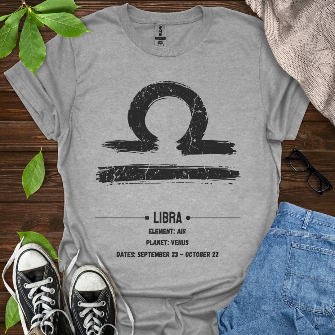Printify T-Shirt Sport Grey / XS Libra Glyph