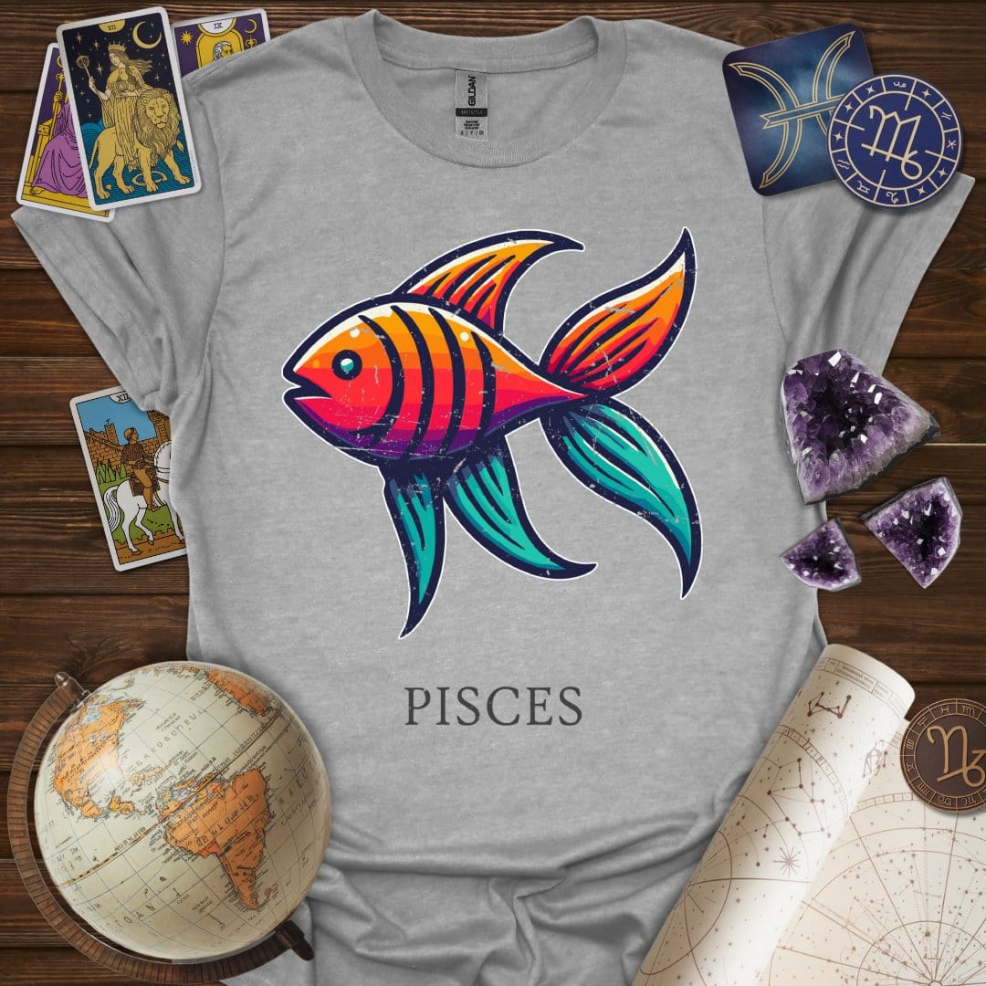 Printify T-Shirt Sport Grey / XS Pisces Icon T-Shirt
