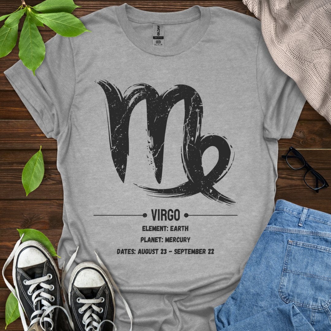 Printify T-Shirt Sport Grey / XS Virgo Glyph