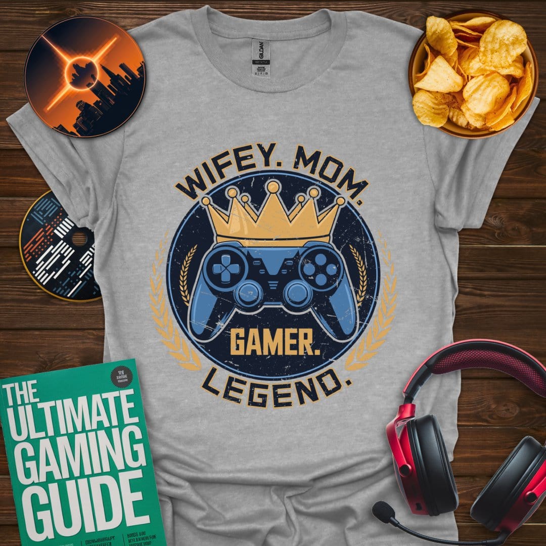 Printify T-Shirt Sport Grey / XS Wifey. Mom. Legend.