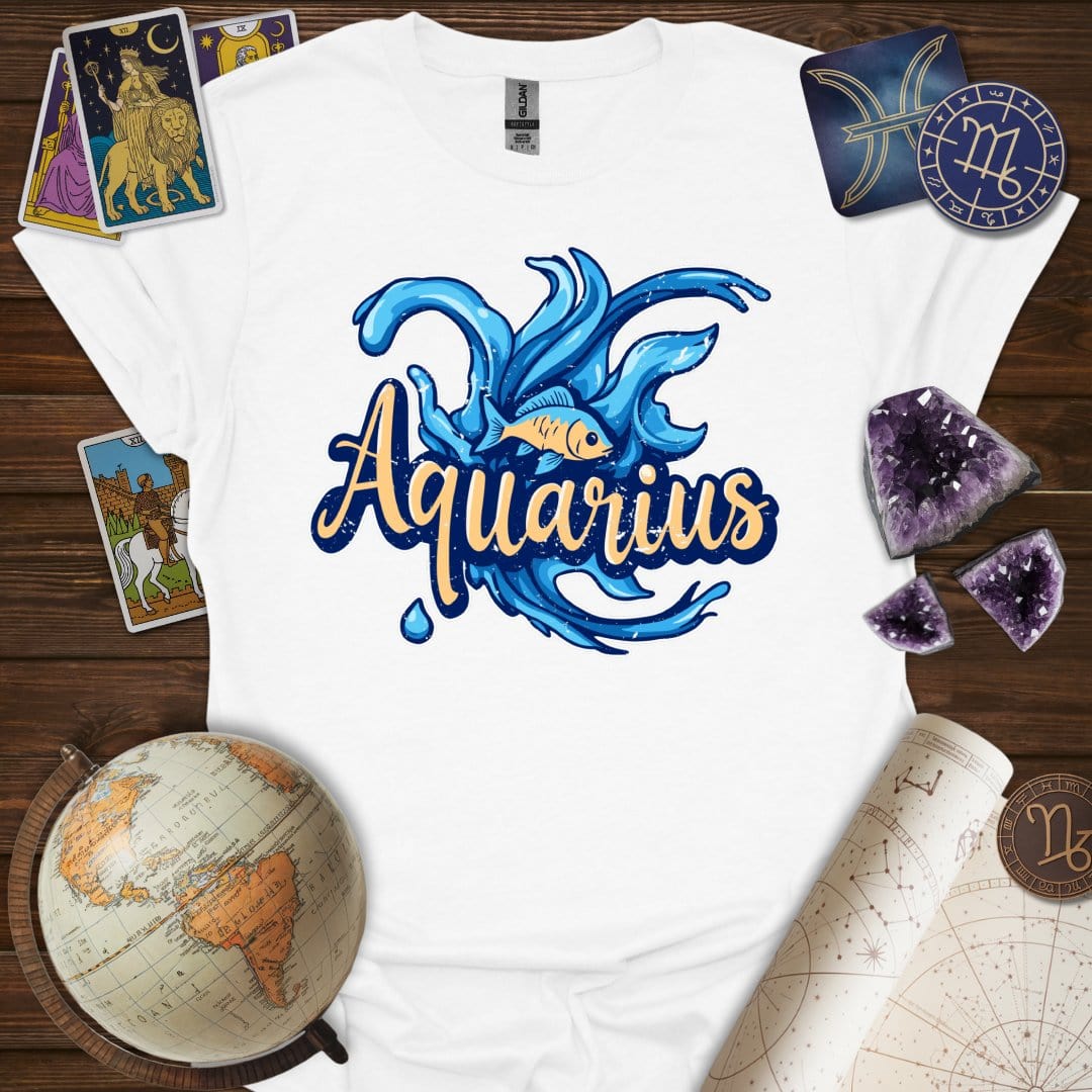 Printify T-Shirt White / S Aquarius Legacy T-Shirt
